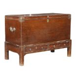 A George II walnut chest on stand , circa 1740  A George II walnut chest on stand  , circa 1740,