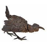 An Austrian cold painted bronze model of a kiwi, circa 1900  An Austrian cold painted bronze model