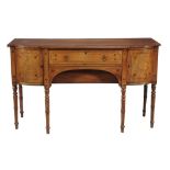 A Regency mahogany & strung inlaid breakfront sideboard , circa 1815  A Regency mahogany  &