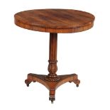 A Regency goncalo alves circular occasional table , circa 1815  A Regency goncalo alves circular