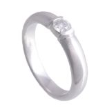 A diamond single stone ring by Tiffany & Co  A diamond single stone ring by Tiffany  &  Co  ., the