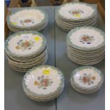 Royal Doulton Kingswood pattern dinner ware, D6301, to include plates, bowls, tea plates,