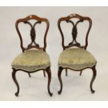Five Victorian dining chairs.Best Bid