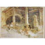 Sir William Russell Flint (1880-1969) Gossip, St Jeannet Lithograph Numbered 244/850 in margin