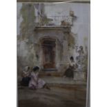 Sir William Russell Flint (1880-1969) Ancient Doorway, Cordes Lithograph Numbered 226/650 in