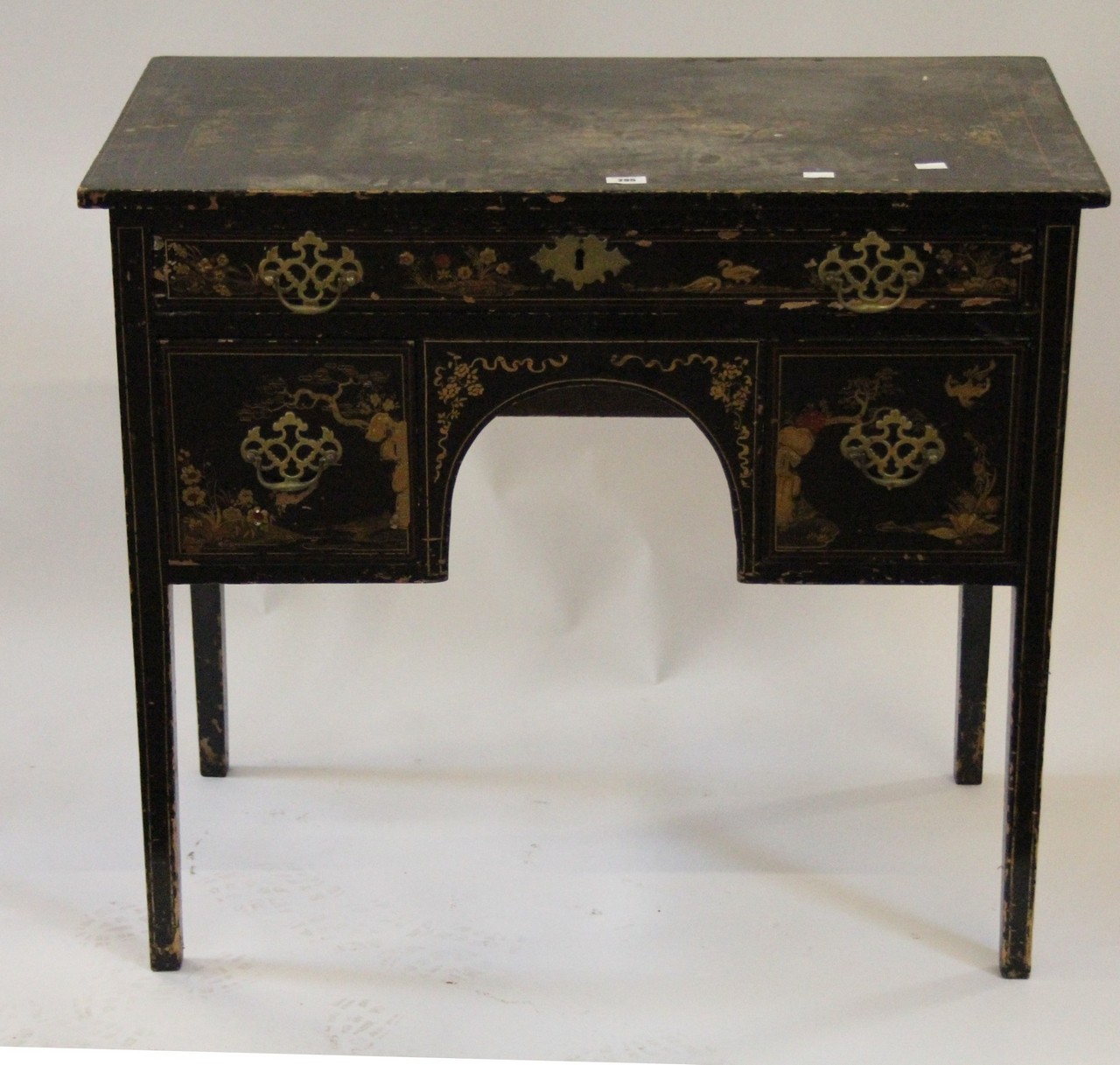 A Japanned black lacquered writing table.Best Bid