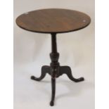 A George III mahogany circular occasional table