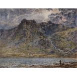 Thomas Danby (1818-1886) Loch Idwal; LLancharne Castle, South Wales, A pair, pencil and