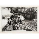 James Jacques Joseph Tissot (1836-1902) - Entre les deux mon coeur balance Etching and drypoint,