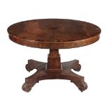 A George IV mahogany breakfast table, circa 1825  A George IV mahogany breakfast table,    circa