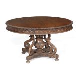 A Colonial hardwood centre table, circa 1860 A Colonial hardwood centre table, circa 1860,