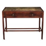 A George IV mahogany and rosewood crossbanded clerk's desk, circa 1825  A George IV mahogany and