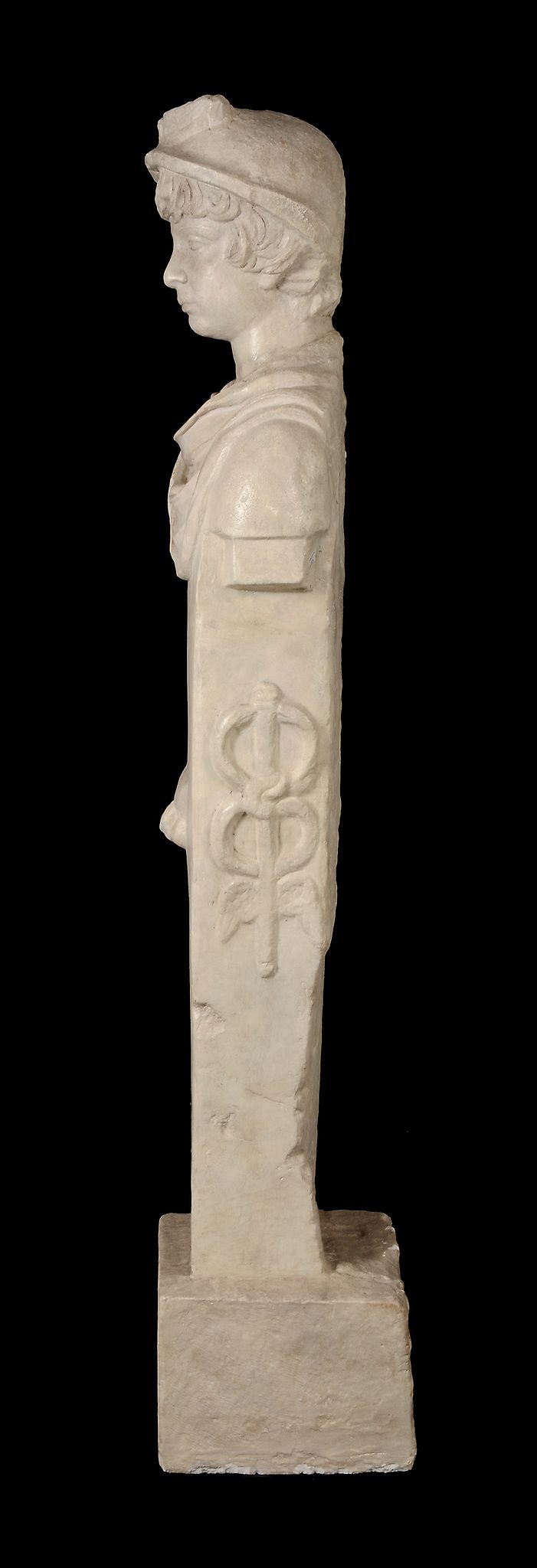 A painted plaster model of a herm boundary marker in the ancient Athenian...  A painted plaster - Image 2 of 5