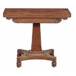 A William IV mahogany tea table, circa 1835  A William IV mahogany tea table,   circa 1835, the