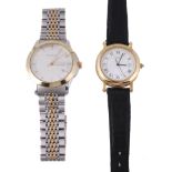 Two Gucci wristwatches, a gentleman's stainless steel and gold plated...  Two Gucci wristwatches,