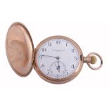 Thomas Russell & Son, Liverpool, a 9 carat gold hunter cased pocket watch  Thomas Russell  &  Son,