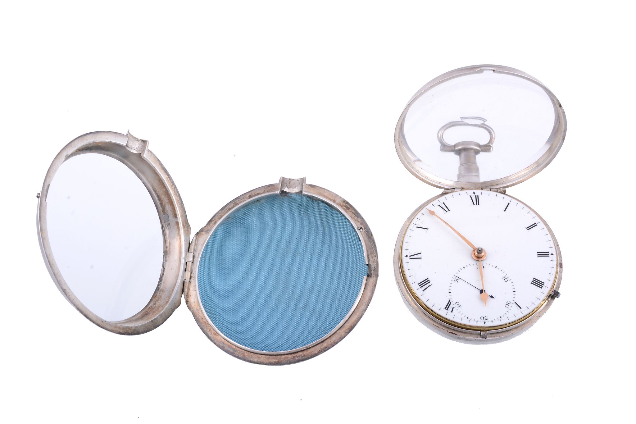 Tho. & Hawkins, London, a silver pair cased open face duplex watch  Tho.  &  Hawkins, London, a - Image 4 of 6