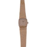 Omega, a lady's 9 carat gold wristwatch, circa 1973  Omega, a lady's 9 carat gold wristwatch,