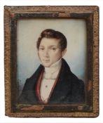 Continental School, circa 1835 Portrait of a young gentleman  Continental School, circa 1835