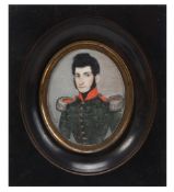 Giovanni Giulianini, circa 1840 Portrait of an Italian army officer  Giovanni Giulianini, circa 1840