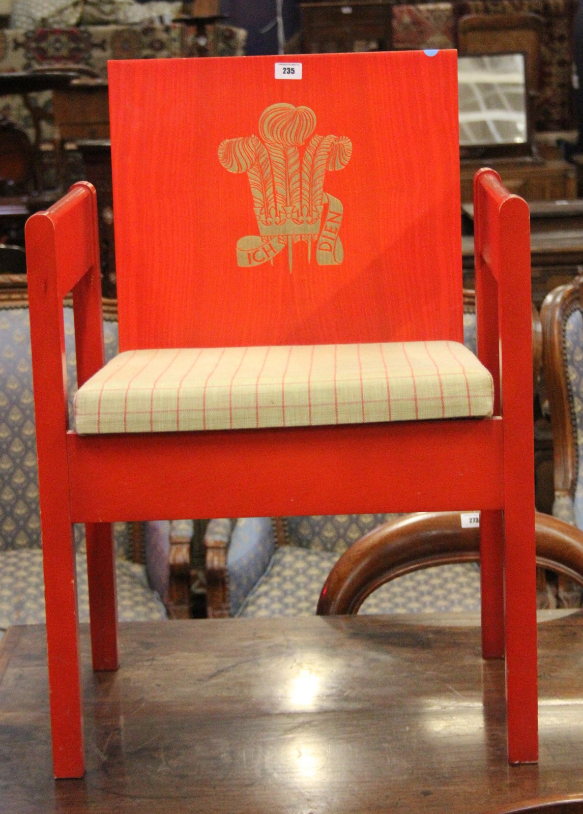 A Prince of Wales Investiture chair