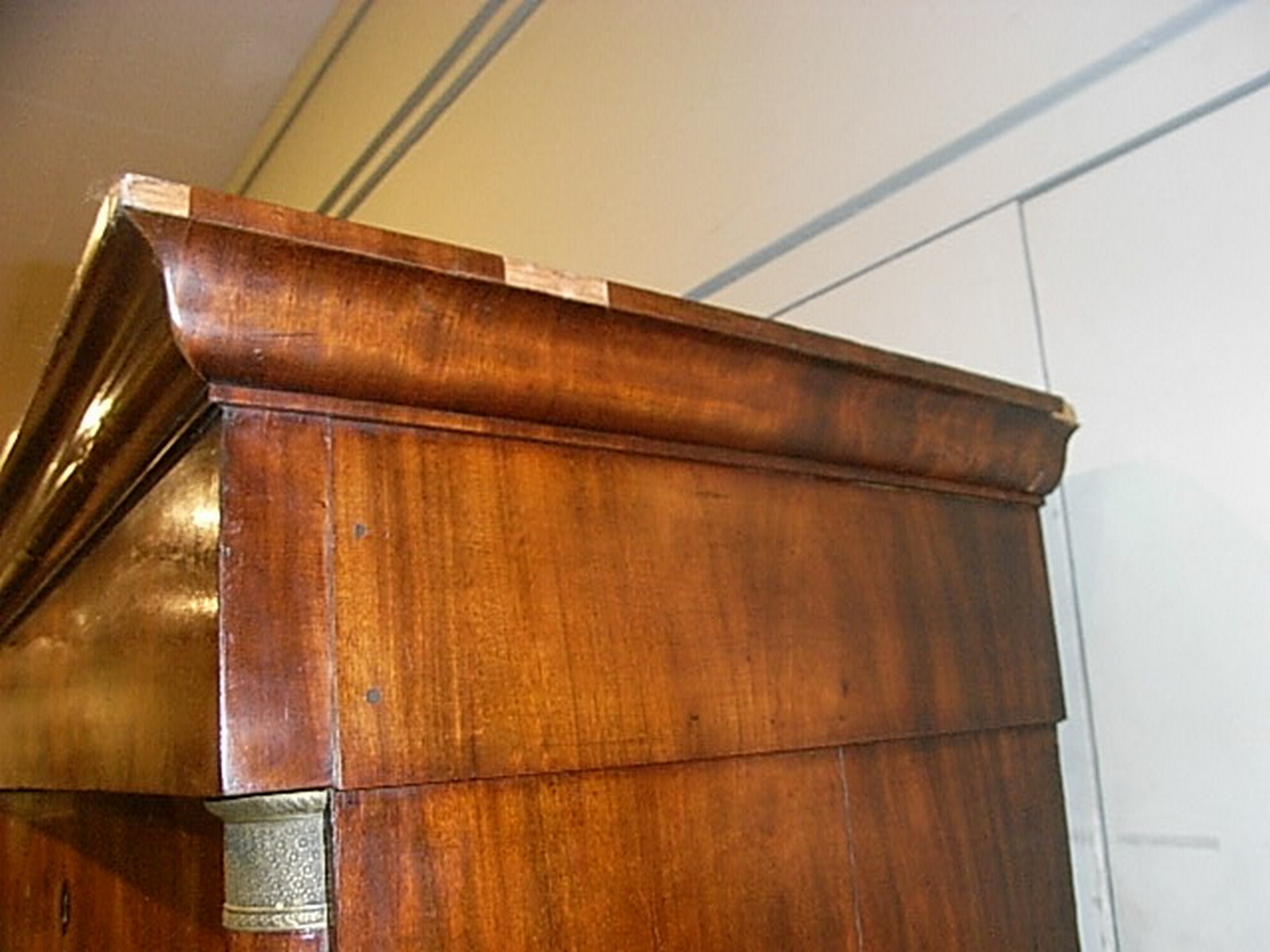 A Louis Philippe mahogany and ormolu mounted wardrobe, circa 1840, modelled as a secretaire with a - Image 5 of 11