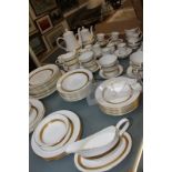 Wedgwood Adelphi bone china part dinner, coffee and tea service, with gilt border (qty)