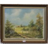 *S..Cann (20th century)  Landscape Oil on canvas 35cm x 44cmBest Bid