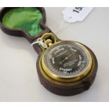 A pocket barometer by Callagham & Co, in fitted case