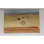 *Dennis Bowen (1921 - 2006) Planet Spacescape Mixed media Signed lower right Titled and dated
