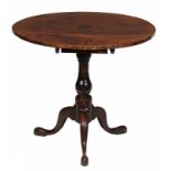 A George III mahogany tripod table 78cm diameter