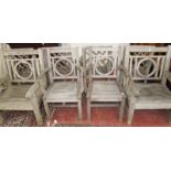 A set of four Julian Chichester garden chairs