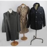 A collection of Vintage menswear, comprising  Pierre Cardin jacket, a DAKS raincoat, a Harris