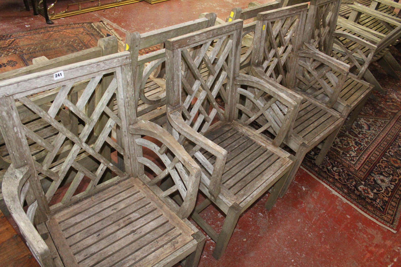 A set of four Julian Chichester garden chairs