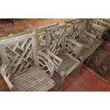 A set of four Julian Chichester garden chairs