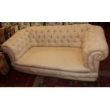 A Victorian upholstered Chesterfield.200cm length