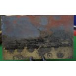 *Dennis Bowen (1921 - 2006) Bronze Sands Oil on board Titled and dated to verso 1995 14.5cm x 22.