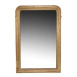 A Victorian giltwood wall mirror, circa 1870 A Victorian giltwood wall mirror, circa 1870, the