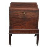 A George III mahogany cellaret , circa 1780  A George III mahogany cellaret  , circa 1780, the