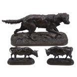 After Pierre Jules MÃªne, , a patinated bronze model of a retriever  After Pierre Jules MÃªne, (