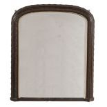 A Victorian rosewood overmantle mirror , circa 1870  A Victorian rosewood overmantle mirror  , circa