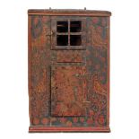 A Scandinavian painted corner cupboard , mid 19th century  A Scandinavian painted corner cupboard  ,
