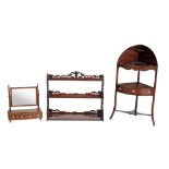 An assortment of dressing room furniture comprising; a Regency bowfront...  An assortment of