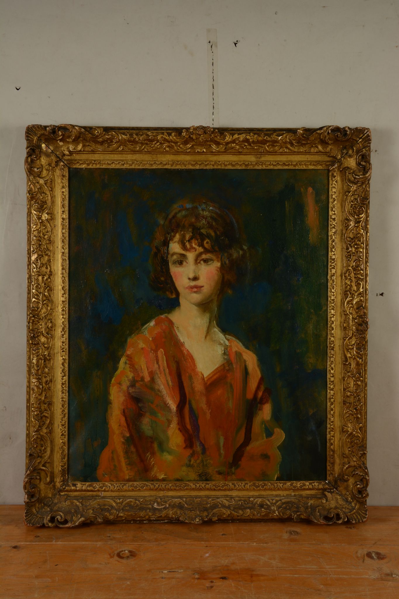 Ambrose McEvoy (1878 â€“ 1927) - Portrait of a young girl Oil on canvas 76.5 x 64 cm. (30 x 25 in) - Image 3 of 3