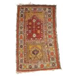 A Kilim rug, approximately 230 x 131cm, together with a Hamdan runner  A Kilim rug,