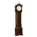 A Regency mahogany eight-day longcase clock The dial signed for John Roberts  A Regency mahogany