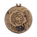 A rare Queen Anne verge pocket watch movement Thomas Tompion and Edward Banger, number 275 circa