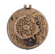 A rare Queen Anne verge pocket watch movement Thomas Tompion and Edward Banger, number 275 circa