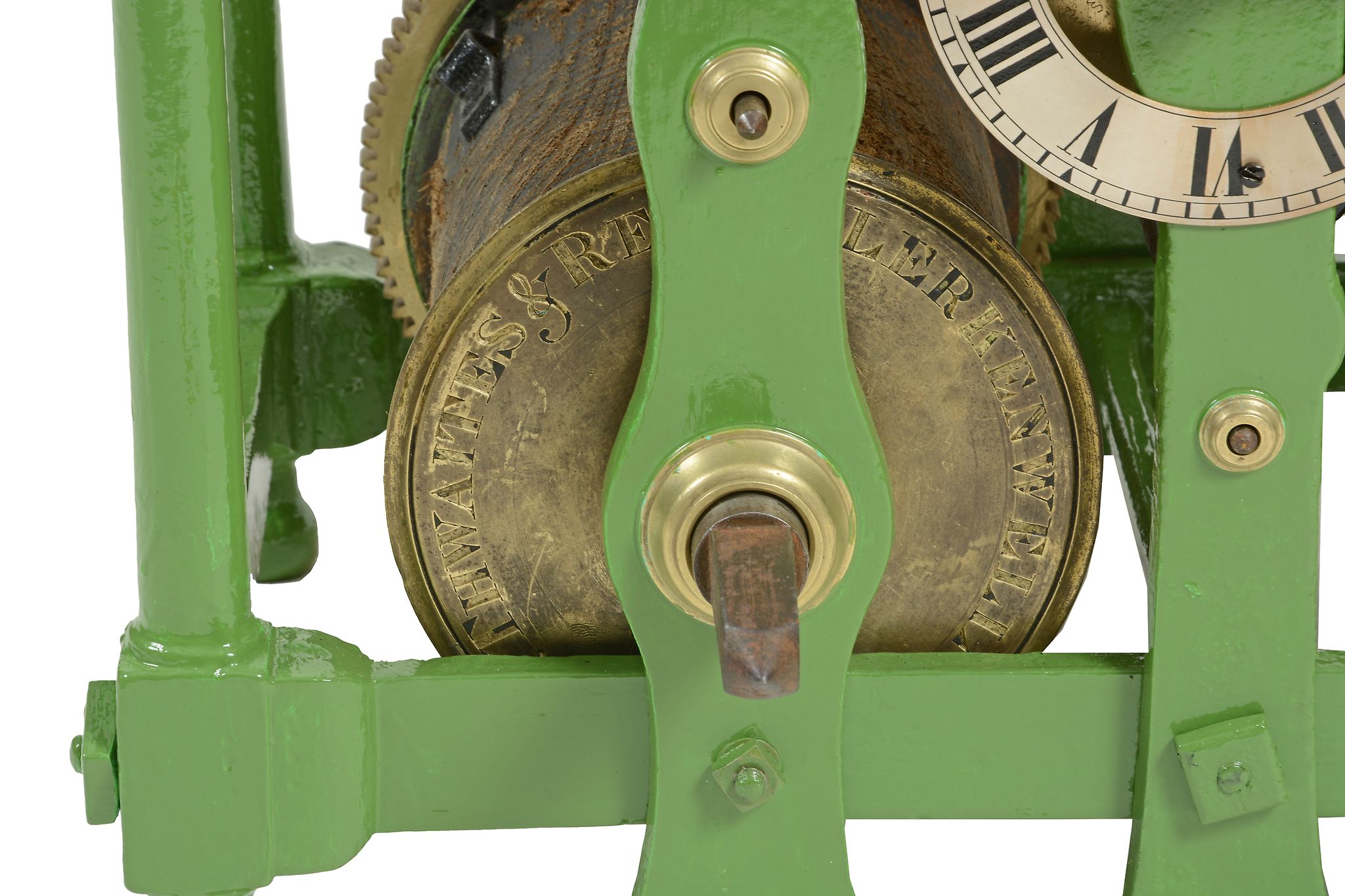 A fine Regency cast iron, steel and brass turret clock movement Thwaites and...  A fine Regency cast - Image 2 of 4