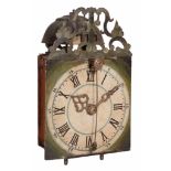 A Germanic iron framed weight-driven rack striking chamber clock with trip... A Germanic iron framed